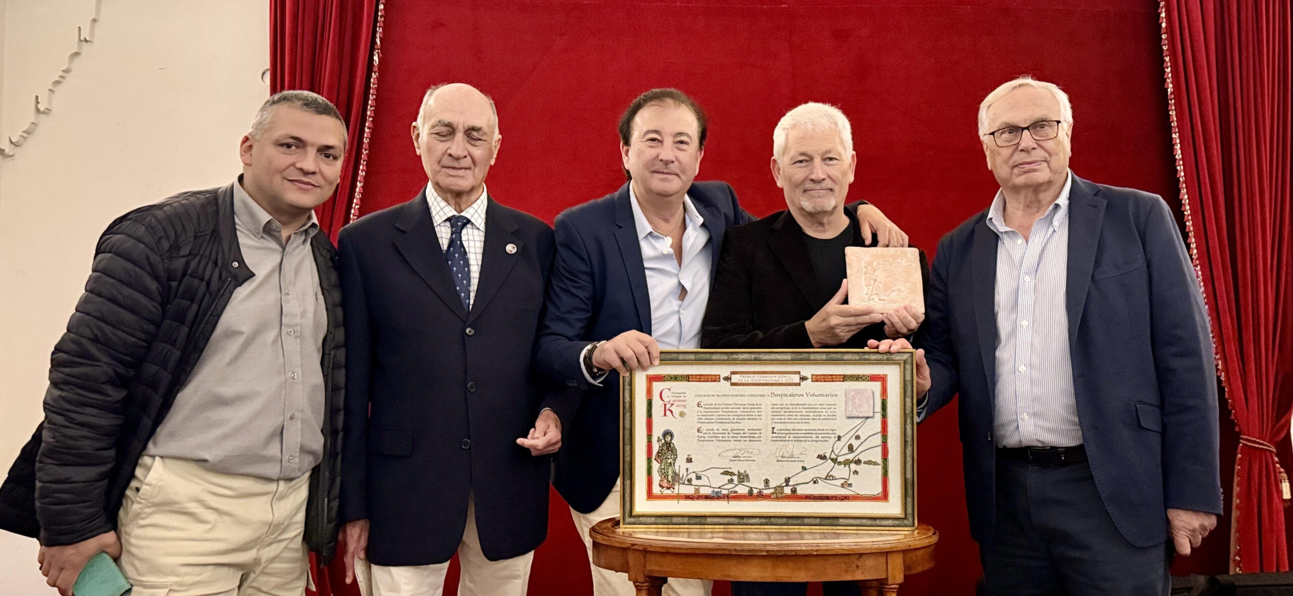 I Premio Hermann Künig a la hospitalidad entregado a los Hospitaleros Voluntarios de la Federación Española